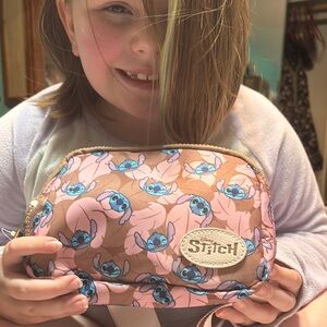 Bioworld Pink and Blue Stitch Bag Durable Fabric